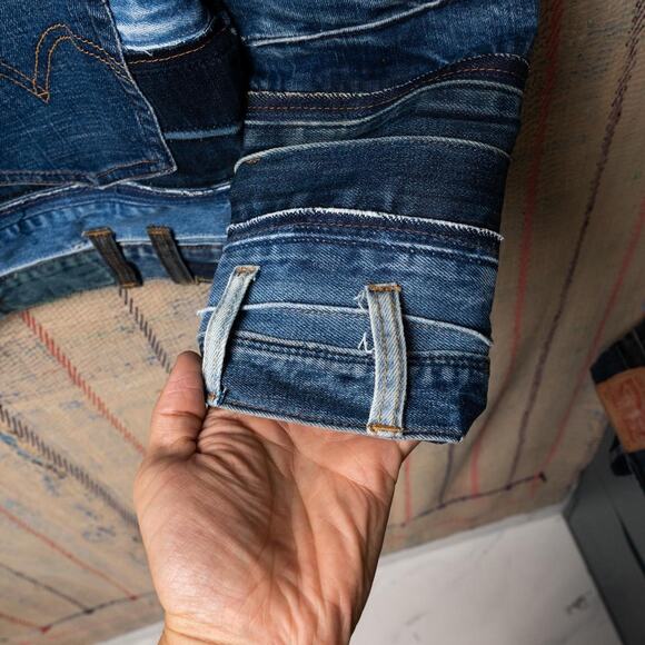 Upcycled levis denim jacket - Picture 5 of 7